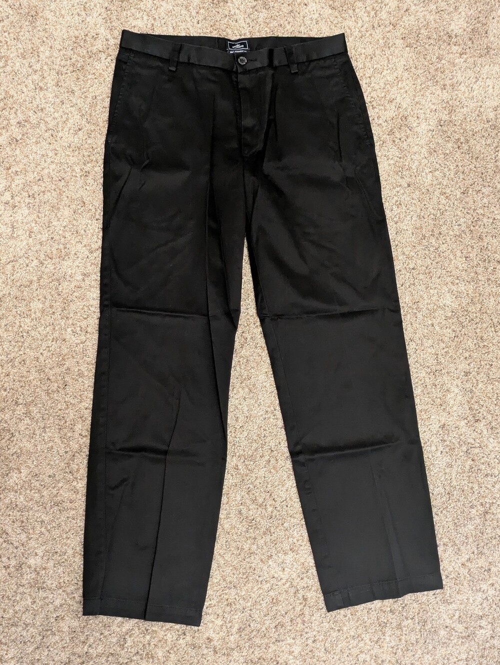 Dockers D2 Straight Fit Black Trousers 33x32